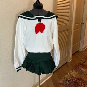 NEW Dolls Kill X Inuyasha Fated Apprentice Kagome Skirt Set Size XXS MSRP $85
